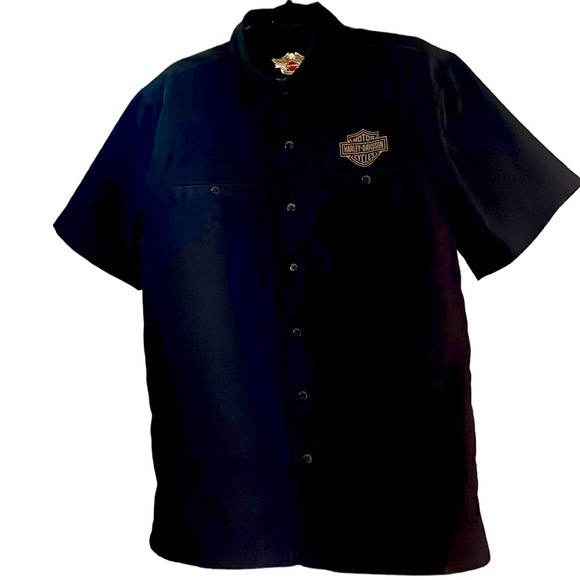 HarleyDavidson Shirts Mens Short Sleeved Buttondown Harleydavidson